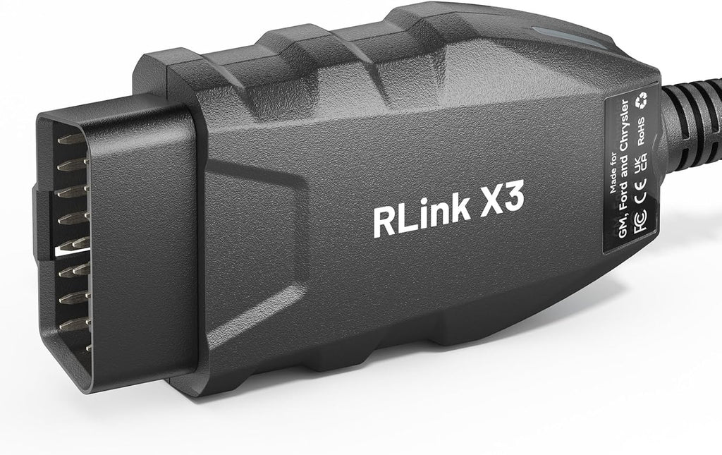 TOPDON RLink X3 OBD2 Adapter for GM/Ford/Chrysler, J2534 Pass-Thru Programmer, OBD USB FORScan Adapter, OEM Programming and Diagnostic Tool, Fit for 8+ OE Software, Supports J2534/CAN-FD, Auto Switch