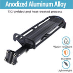 Rear Bike Rack,Bike Cargo Rack,Aluminum Alloy,Large Size Reflective,Retractable,Universal