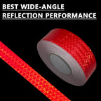 SWRT Reflective Tape 2 Inch x 160 Feet DOT-C2 Shining Star Fade Resistant Red Reflective Tape Outdoor Waterproof Strong Adhesive Safety Warning Tape Reflector Conspicuity Tape for Trailer Trucks Bike