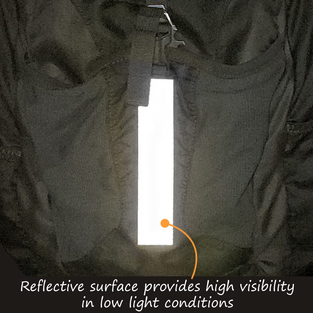 SmartSign 1.2 x 6 inch Red Reflective Strips - Pack of 4, Premium 3M Diamond Grade Reflective Stickers for Night Safety/Backpacks/Bicycles/Vehicles, Hi-Tack Adhesive, Made in USA