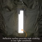 SmartSign 1.2 x 6 inch Red Reflective Strips - Pack of 4, Premium 3M Diamond Grade Reflective Stickers for Night Safety/Backpacks/Bicycles/Vehicles, Hi-Tack Adhesive, Made in USA