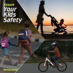 SmartSign 1.2 x 6 inch Red Reflective Strips - Pack of 4, Premium 3M Diamond Grade Reflective Stickers for Night Safety/Backpacks/Bicycles/Vehicles, Hi-Tack Adhesive, Made in USA