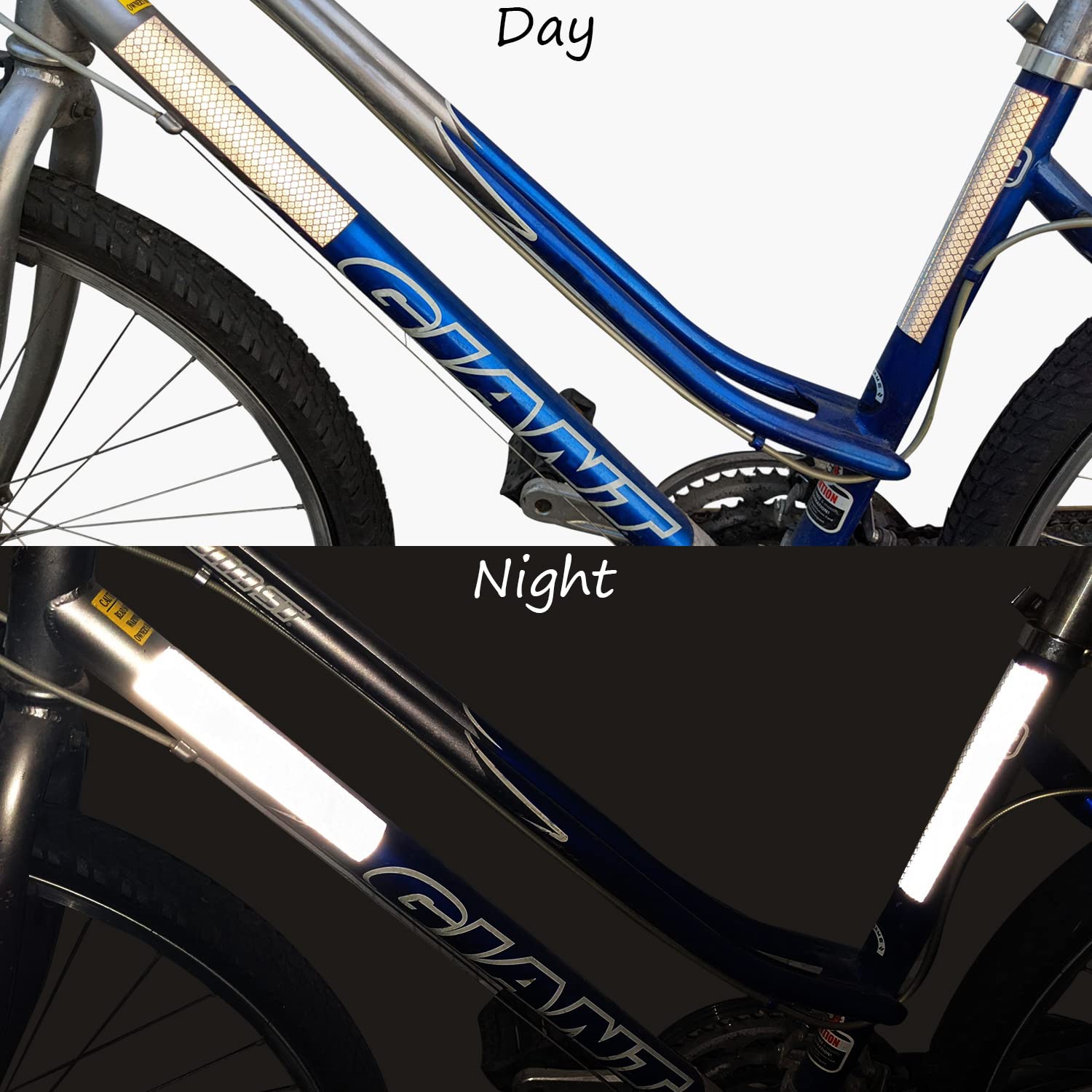 SmartSign 1.2 x 6 inch Red Reflective Strips - Pack of 4, Premium 3M Diamond Grade Reflective Stickers for Night Safety/Backpacks/Bicycles/Vehicles, Hi-Tack Adhesive, Made in USA