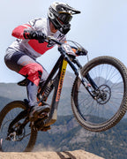 OutdoorMaster Full Face Mountain Bike Helmet for Men & Women-Two Removable Chin Pad Mountain Bike Helmet Grizzly, Ventilation Lightweight Racing Downhill DH BMX MTB Helmet