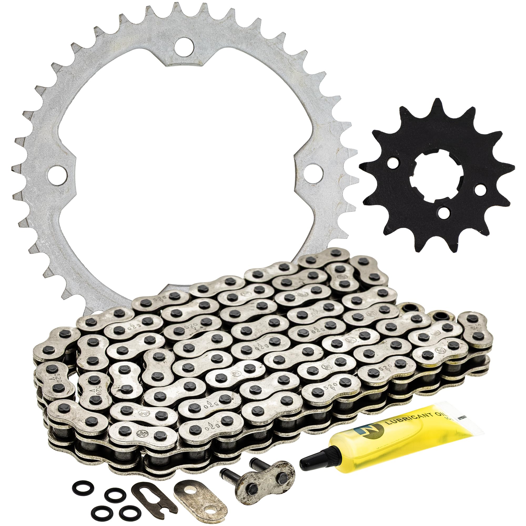 NICHE Drive Sprocket Chain Combo for Yamaha Raptor 350 350SE Front 13 Rear 38 Tooth 520NZ Standard 98 Links
