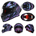 CYRIL Full Face Motorcycle Helmets for Adults Men & Women with Tinted and Clear Visor Meet Dot Approved