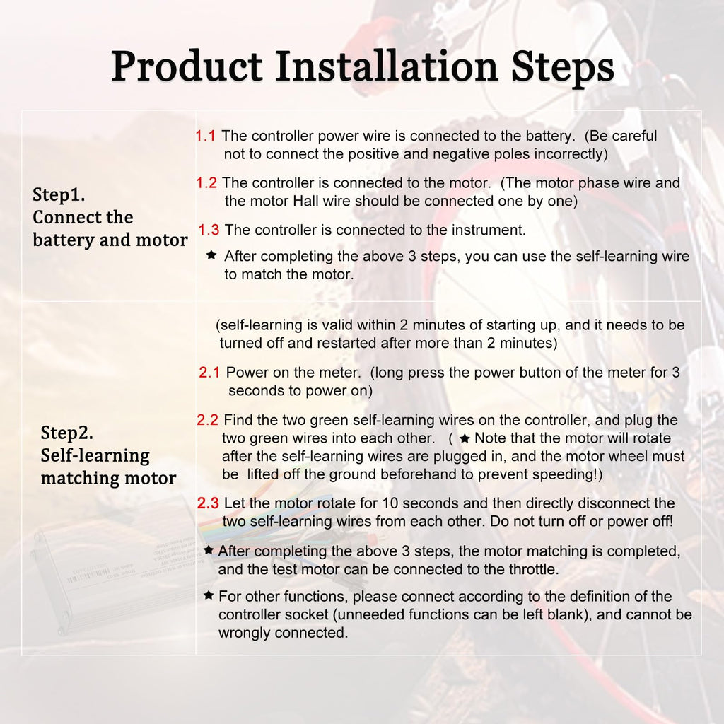 24V 36V 48V Electric Bike Controller Kit 17A 350W Brushless Motor Controller and Ebike LCD Display Electric Scooter Controller Electric Bicycle Speed Controller with Ebike Screen BLDC Controller