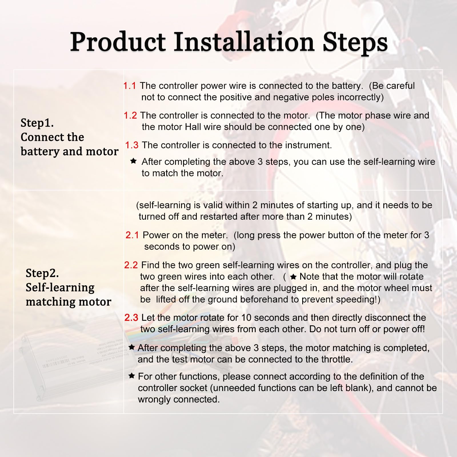 24V 36V 48V Electric Bike Controller Kit 17A 350W Brushless Motor Controller and Ebike LCD Display Electric Scooter Controller Electric Bicycle Speed Controller with Ebike Screen BLDC Controller