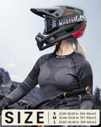 OutdoorMaster Full Face Mountain Bike Helmet for Men & Women-Two Removable Chin Pad Mountain Bike Helmet Grizzly, Ventilation Lightweight Racing Downhill DH BMX MTB Helmet