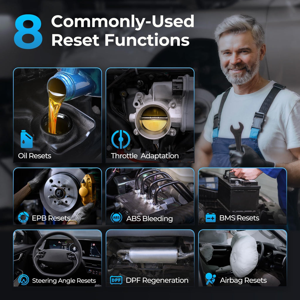 TOPDON Bidirectional Scan Tool, 2026 New ArtiDiag900 Lite Automotive Diagnostic Tool for Full System, Scanner for Car with Active Test, 8 Reset, Wireless OBD2 Scanner Diagnostic Tool for All Vehicles
