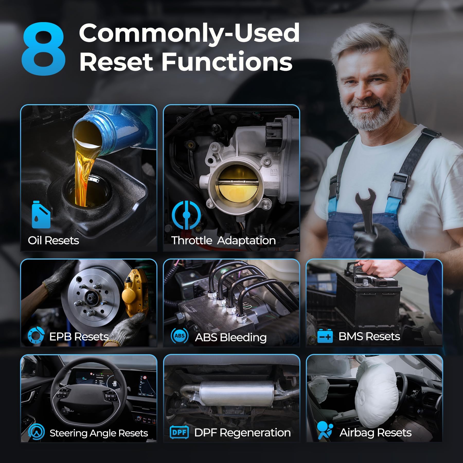 TOPDON Bidirectional Scan Tool, 2026 New ArtiDiag900 Lite Automotive Diagnostic Tool for Full System, Scanner for Car with Active Test, 8 Reset, Wireless OBD2 Scanner Diagnostic Tool for All Vehicles