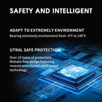 Povasee Jump Starter 5000A Car Jumper Starter, Model A30 12V Jump Box for Car Battery up to 10L Gas or 8L Diesel Engine Battery Jumper Starter Portable with Power Bank/Dual Output/LED Light