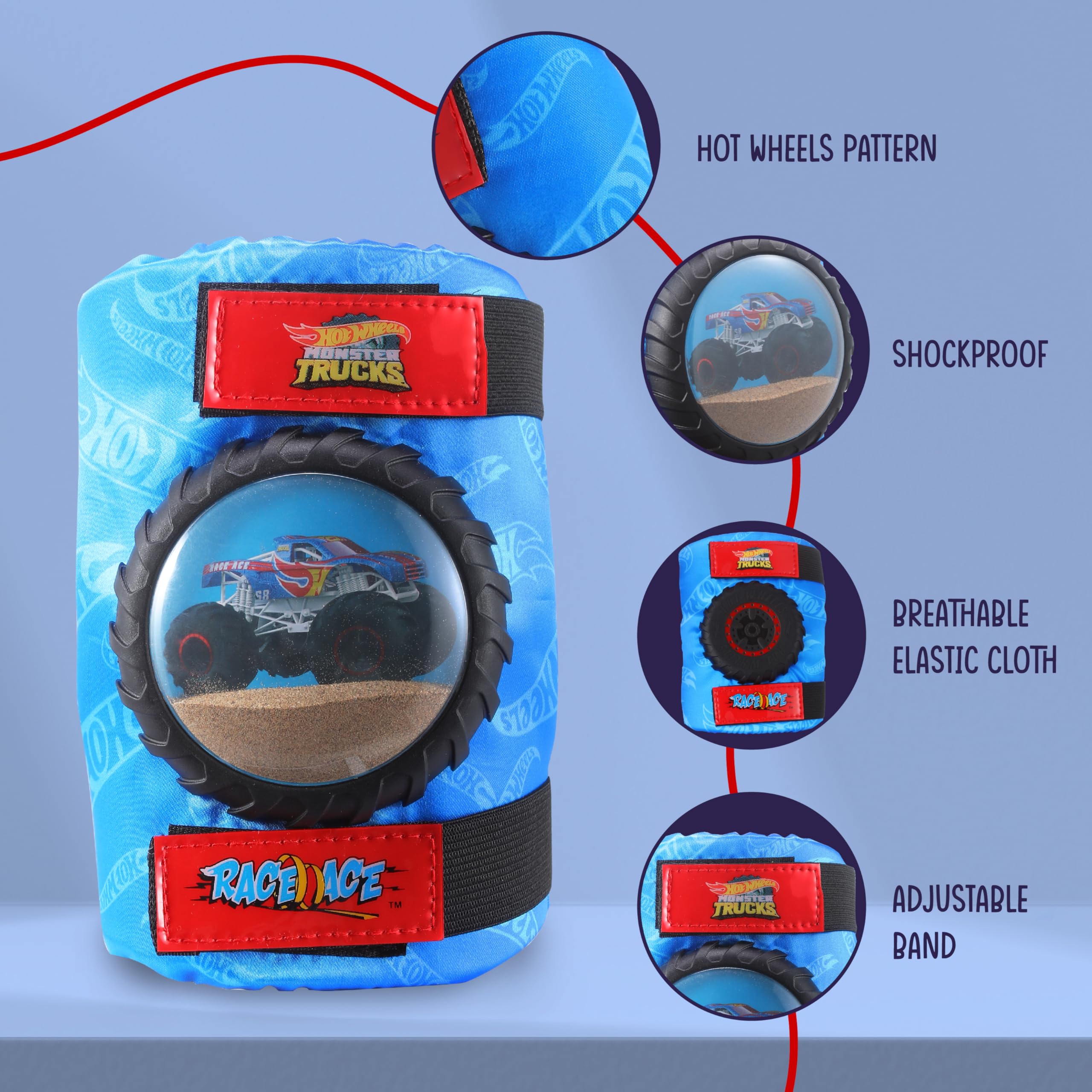 Elbow and Knee Pads for Kids, Protective and Comfortable Outdoor Gear Set for Ages 3+ with Adjustable Velcro Straps, Shock Absorption, Bike Knee Pads for Boys and Girls