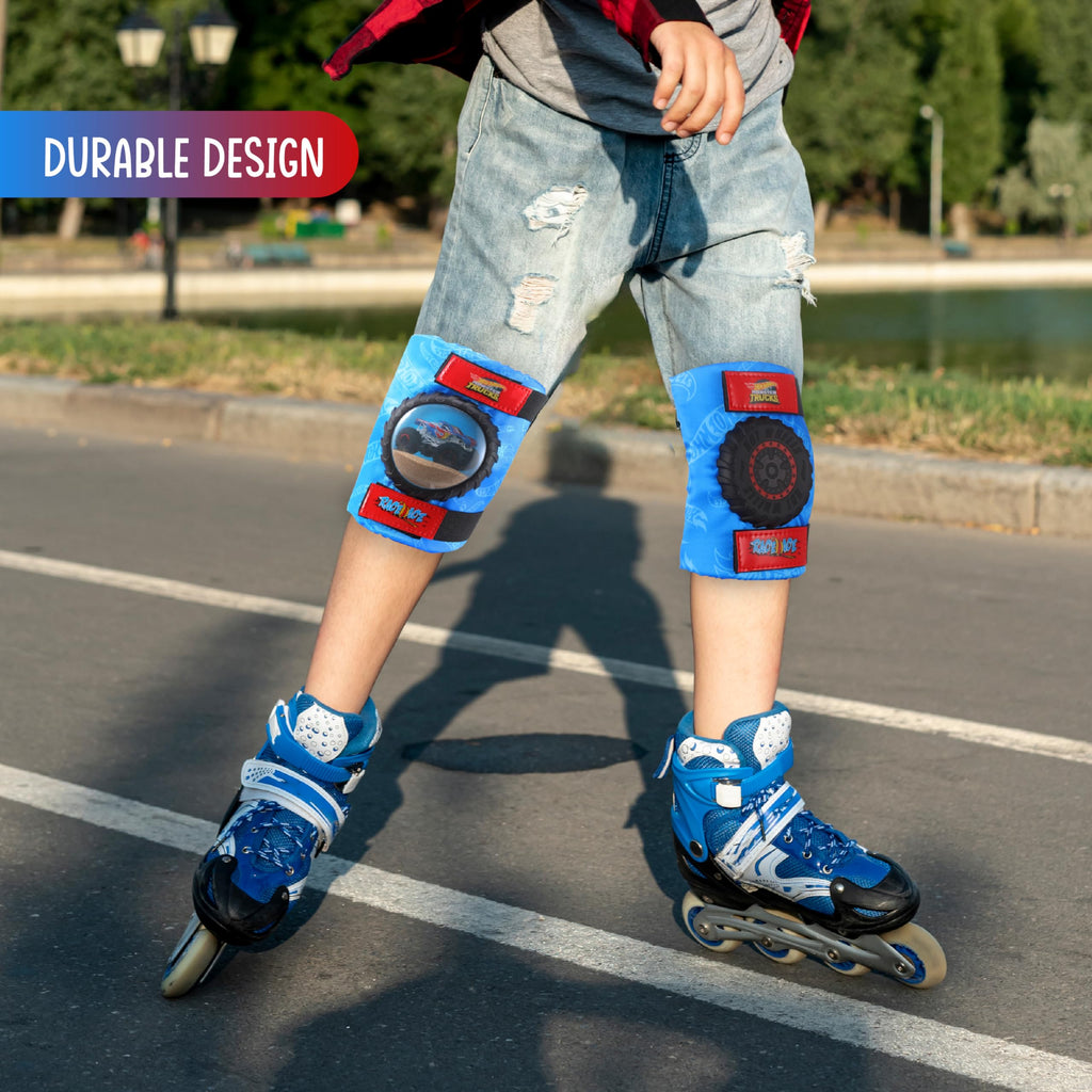 Elbow and Knee Pads for Kids, Protective and Comfortable Outdoor Gear Set for Ages 3+ with Adjustable Velcro Straps, Shock Absorption, Bike Knee Pads for Boys and Girls