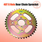 40T High Speed Rear Chain 6 Hole Sprocket # 40 41 420 Sprocket for Coleman CT100U CC100X Mega Moto MMB80 105 Baja Doodle Bug DB30 Motovox MBX10 Mini Bike Sprocket Parts (37mm Bore)