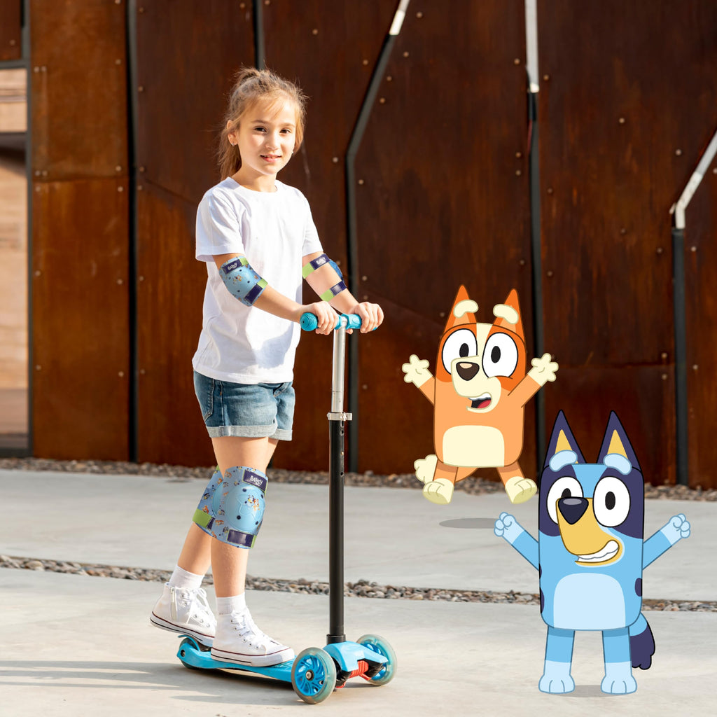 Elbow and Knee Pads for Kids, Protective and Comfortable Outdoor Gear Set for Ages 3+ with Adjustable Velcro Straps, Shock Absorption, Bike Knee Pads for Boys and Girls