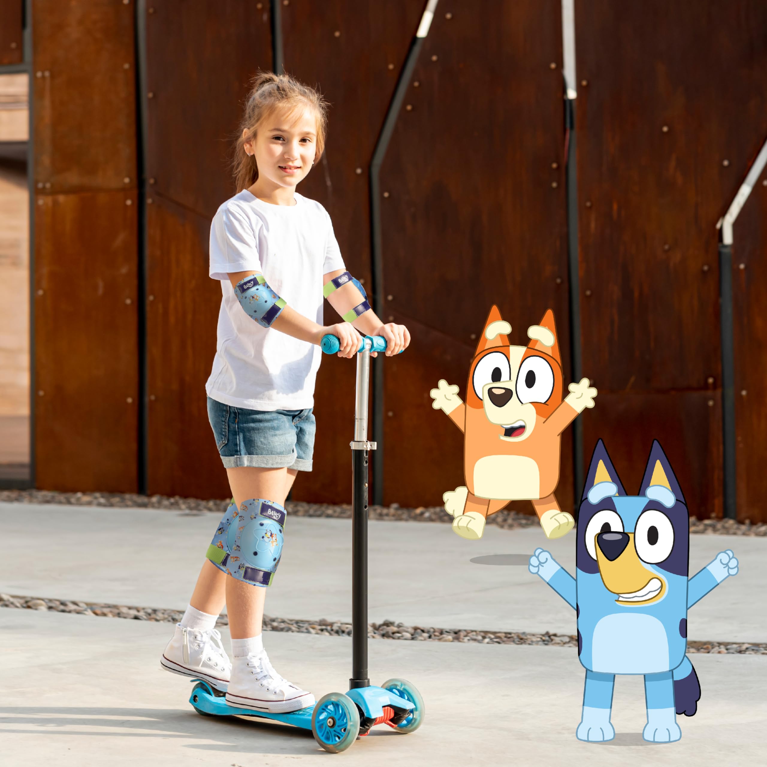 Elbow and Knee Pads for Kids, Protective and Comfortable Outdoor Gear Set for Ages 3+ with Adjustable Velcro Straps, Shock Absorption, Bike Knee Pads for Boys and Girls