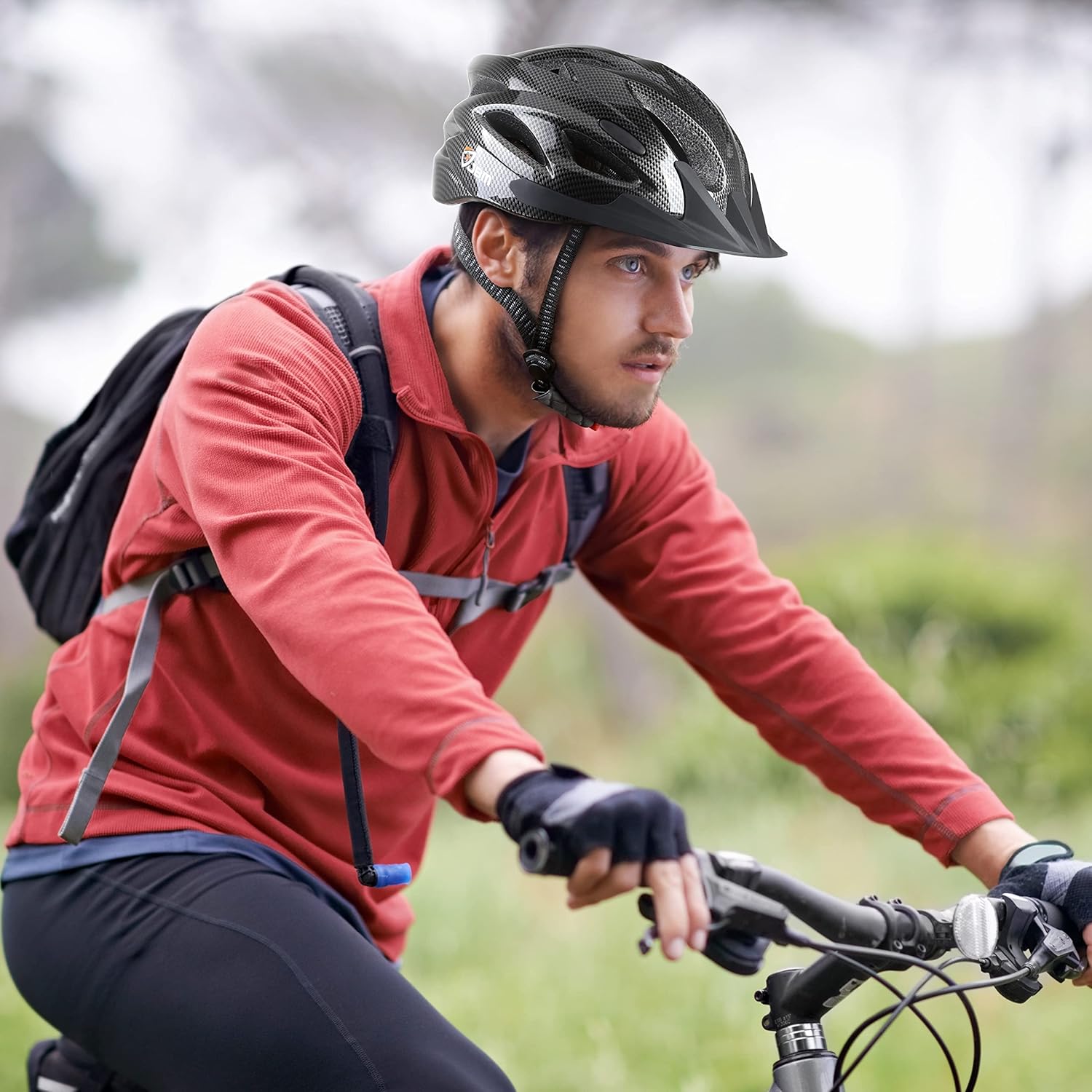 JBM Bike Helmet, Bicycle Helmet for Men and Women, Bike Helmet for Adult Cycling Helmet with Visor