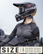 OutdoorMaster Full Face Mountain Bike Helmet for Men & Women-Two Removable Chin Pad Mountain Bike Helmet Grizzly, Ventilation Lightweight Racing Downhill DH BMX MTB Helmet