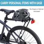 Rear Bike Rack,Bike Cargo Rack,Aluminum Alloy,Large Size Reflective,Retractable,Universal