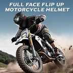 TRIANGLE Modular Motorcycle Helmets for Men Flip Up Full Face Helmet Dual Visor with Internal Sunshield DOT Approved