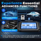 XTOOL Scanner D9S PRO, ECU Pr0gramming/C0ding OBD2 Scanner, Wireless Bidirectional scan Tool, High-End with Topology, 45+ Resets, Full System, PMI, FCA/CAN FD/DoIP, 3-Yr Update