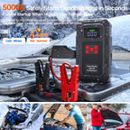 Povasee Jump Starter 5000A Car Jumper Starter, Model A30 12V Jump Box for Car Battery up to 10L Gas or 8L Diesel Engine Battery Jumper Starter Portable with Power Bank/Dual Output/LED Light