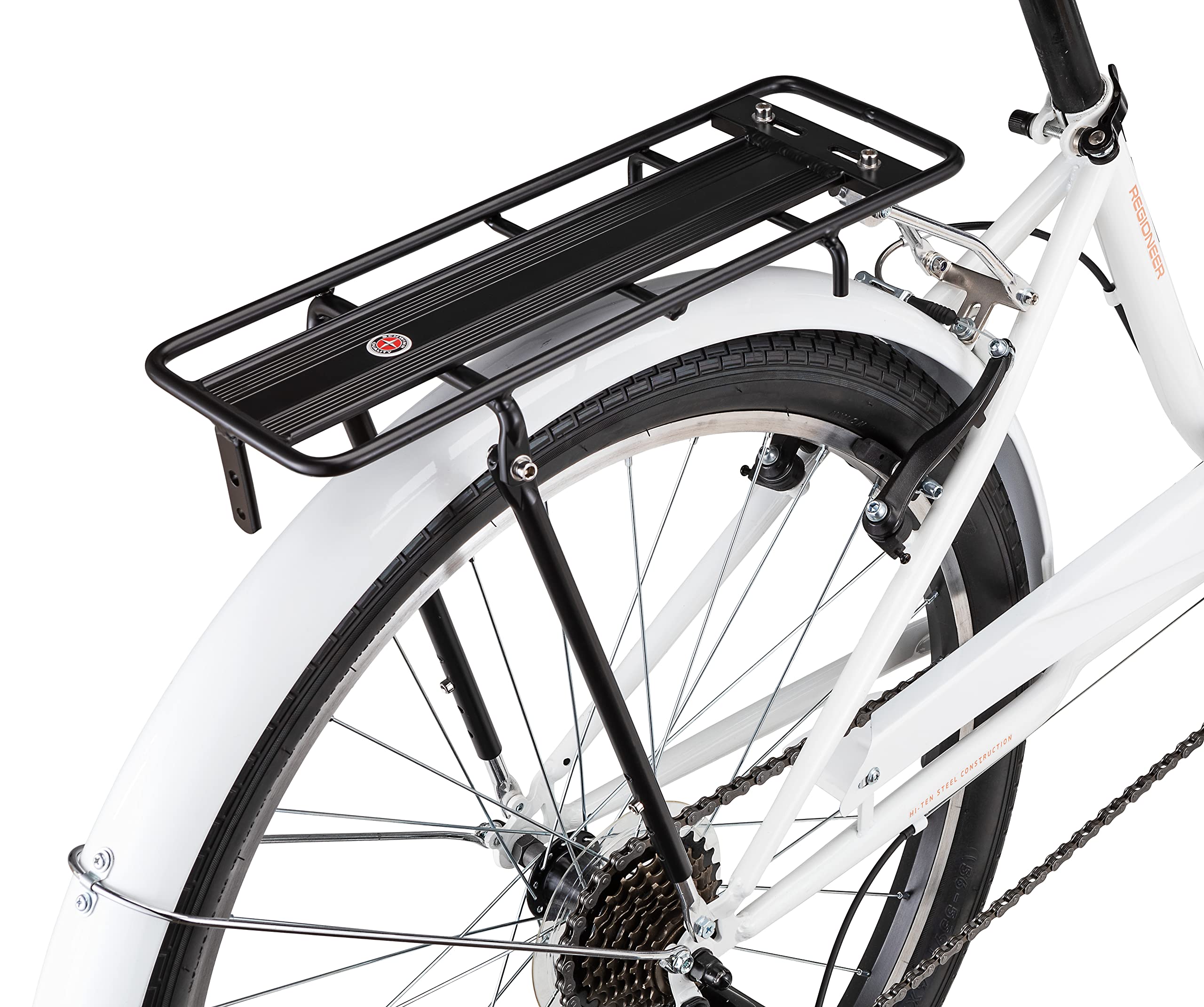 Schwinn Deluxe or Rear Bike Rack, 20 or 26 lb Capacity, Durable Construction, Fits Most Adult Bicycle Frames, Cargo Options for Backpack, Baskets & More, Bicycle Rack for Back of Bike