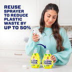 Mr. Clean Clean Freak Multi Surface Cleaning Spray, Deep Cleaning Mist Starter Kit and Refill Bundle, Unstopables Fresh Scent, 64 fl oz