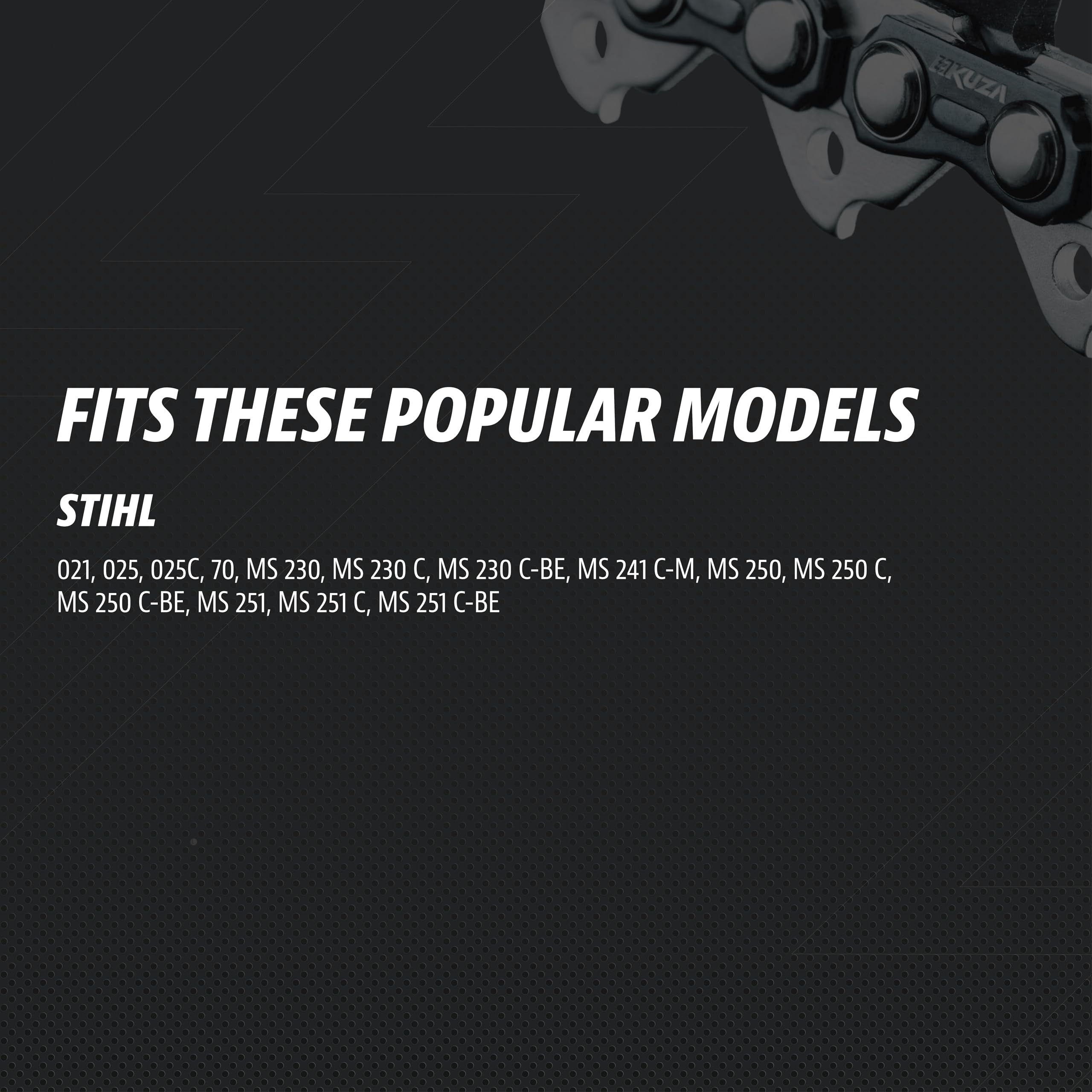 Premium 20 Inch Chainsaw Chain 3/8" Pitch .063" Gauge 72 DL - Fits Husqvarna 480, 465 (Rancher), 570XP, 575XP, 576XP, STIHL and More - 203ATMD009, 75LPX072G, 75EXL072G, 75EXJ072G (3 Chains)