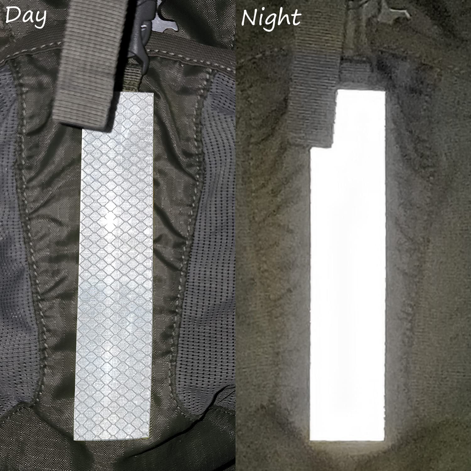 SmartSign 1.2 x 6 inch Red Reflective Strips - Pack of 4, Premium 3M Diamond Grade Reflective Stickers for Night Safety/Backpacks/Bicycles/Vehicles, Hi-Tack Adhesive, Made in USA