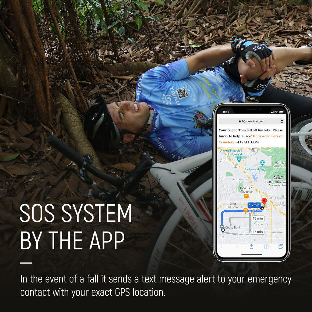 LIVALL MT1 Neo Bluetooth Bike Helmet with Speakers & Built-in Microphone, Fall Detection, Mountain Bike Helmet with Turn Signals & Brake Warning Light, MTB & Road Bike Helmet for Adults Men Women