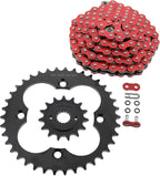 Red O-Ring Chain & Black Sprockets fit Honda 400EX TRX400EX 1999-2004 15/38 94L