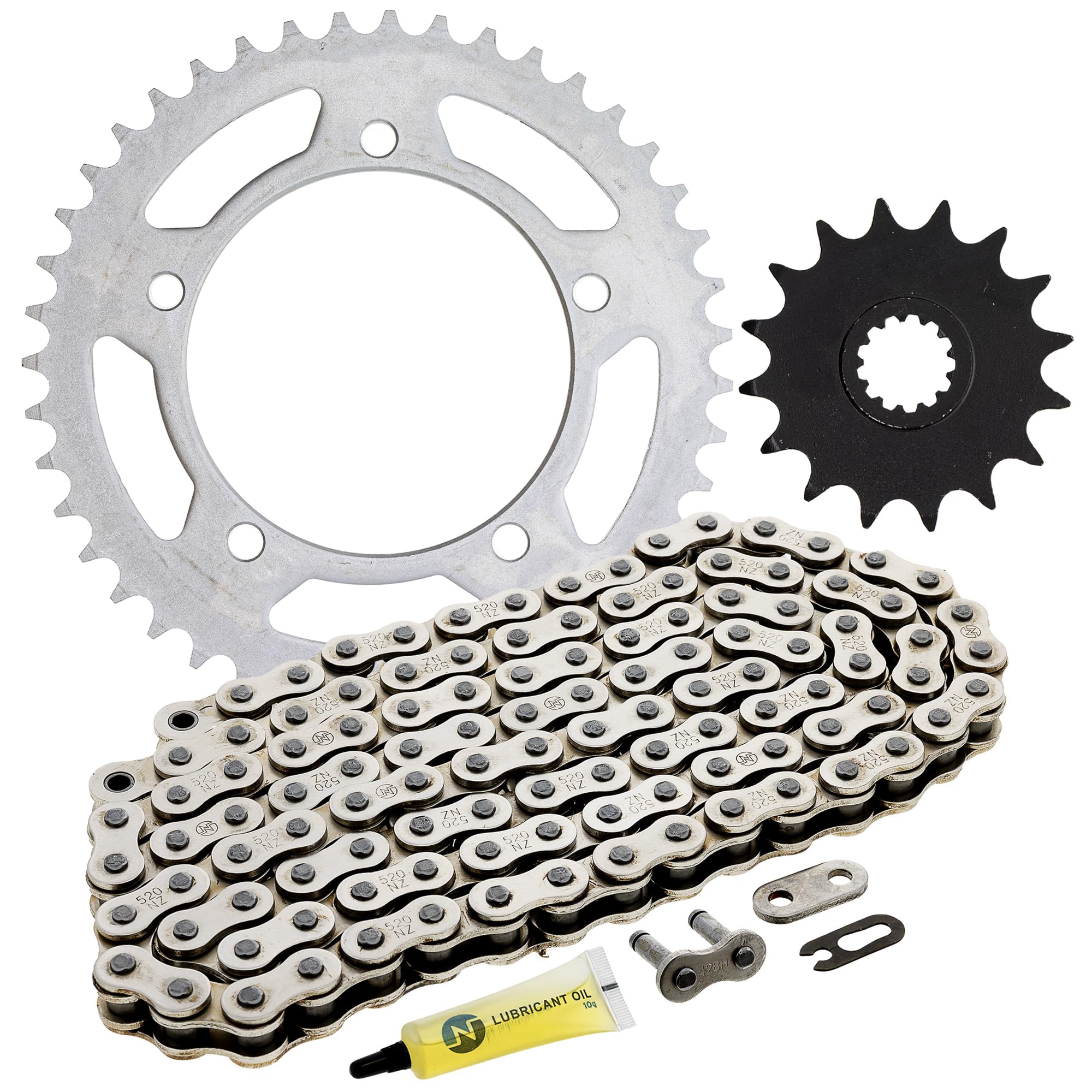 NICHE Drive Sprocket Chain Combo for Suzuki 2006-2010 GSXR600 Front 16 Rear 43 Tooth 520V-X X-Ring 114 Links