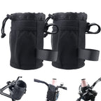 2 Pack Bike Cup Holder Bag Bicycle Handlebar Water Bottle Holder with Mesh Oxford Pocket Phone Drink Cup Holder for Mountain Bikes,Road Bikes,e-Bike,Kids Bikes,Wheelchairs,Cruisers, etc