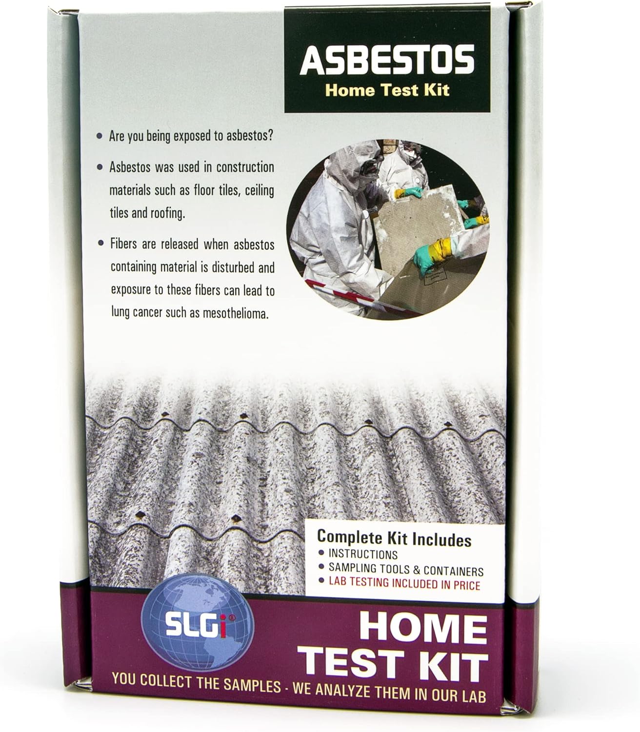 SLGI Home Test Kits Asbestos 1 PK (5 Bus. Days) Return Ground Shipping Included