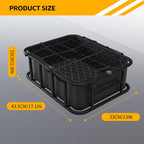Bike Basket Rear Rack Bike Basket with Cargo Net and Liner Large Bicycle Basket Heavy Duty Bicycle Rear Basket with Liner Waterproof Cover Cargo Net