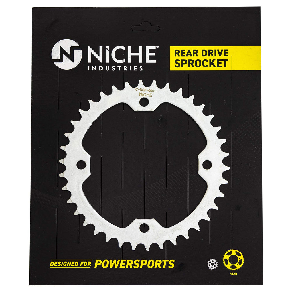 NICHE Drive Sprocket Chain Combo for Yamaha Raptor 350 350SE Front 13 Rear 38 Tooth 520NZ Standard 98 Links