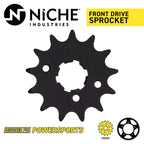 NICHE Drive Sprocket Chain Combo for Yamaha Raptor 350 350SE Front 13 Rear 38 Tooth 520NZ Standard 98 Links