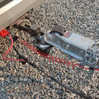 6' Breakaway Trailer Cable Trailer Brake Cable RV Stainless Steel Spring Towing Coiled Wire Safety Straps Ground Clip,for Breakaway Switch 4PCS