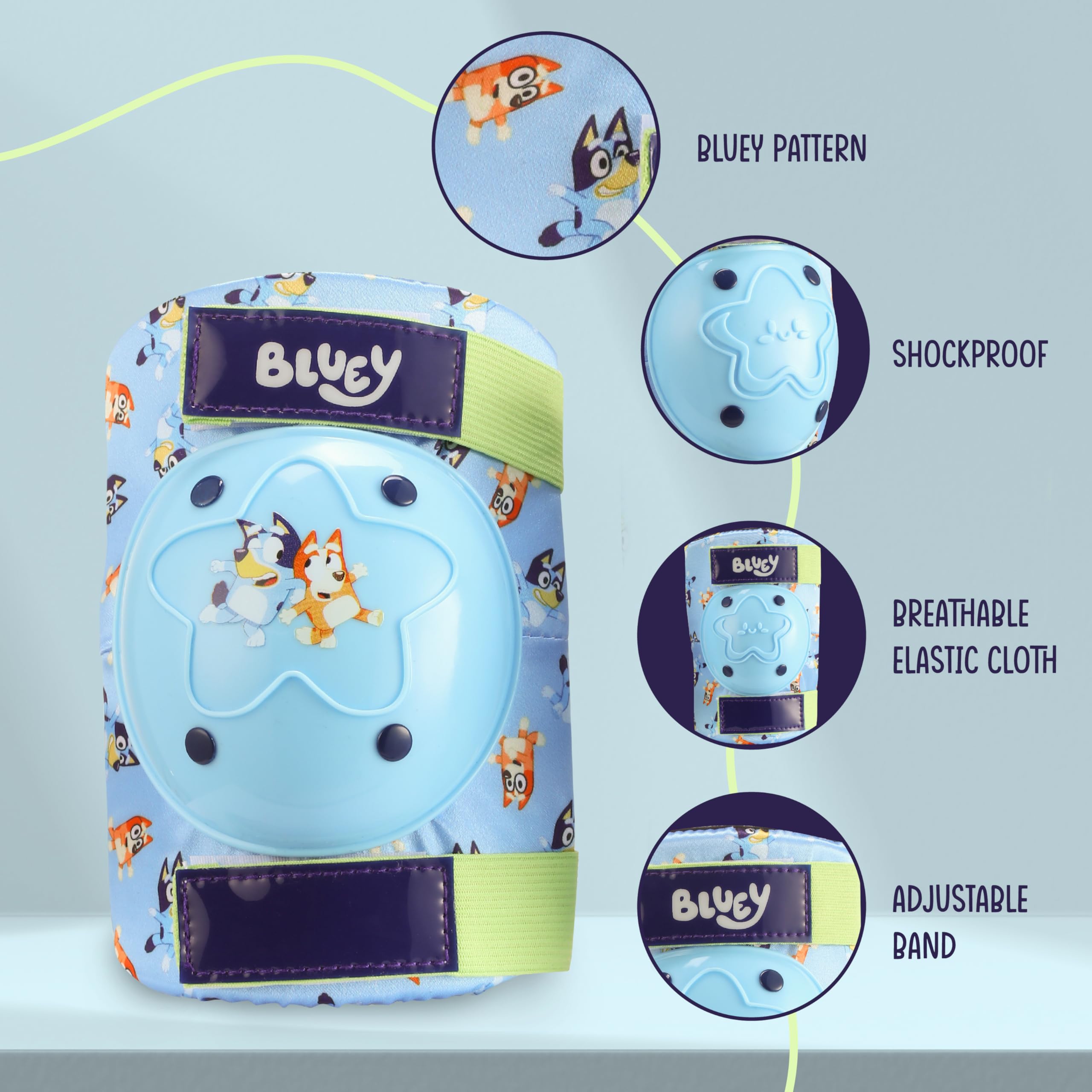 Elbow and Knee Pads for Kids, Protective and Comfortable Outdoor Gear Set for Ages 3+ with Adjustable Velcro Straps, Shock Absorption, Bike Knee Pads for Boys and Girls