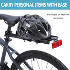Rear Bike Rack,Bike Cargo Rack,Aluminum Alloy,Large Size Reflective,Retractable,Universal