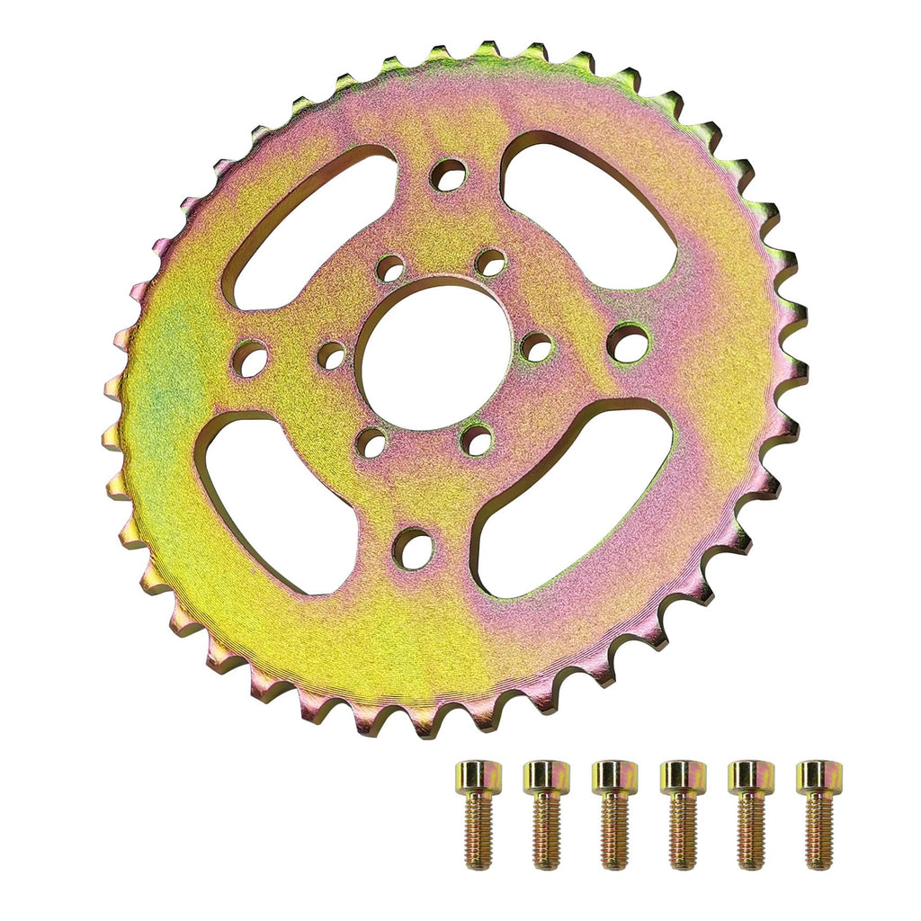 40T High Speed Rear Chain 6 Hole Sprocket # 40 41 420 Sprocket for Coleman CT100U CC100X Mega Moto MMB80 105 Baja Doodle Bug DB30 Motovox MBX10 Mini Bike Sprocket Parts (37mm Bore)