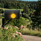 Tallew 10 Pack Front Round Reflector for Driveway Fence Gate Posts Trailers Safety Automobiles Boats Mailboxes Reflector with Center Mounting Hole(White)