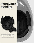 OutdoorMaster Full Face Mountain Bike Helmet for Men & Women-Two Removable Chin Pad Mountain Bike Helmet Grizzly, Ventilation Lightweight Racing Downhill DH BMX MTB Helmet