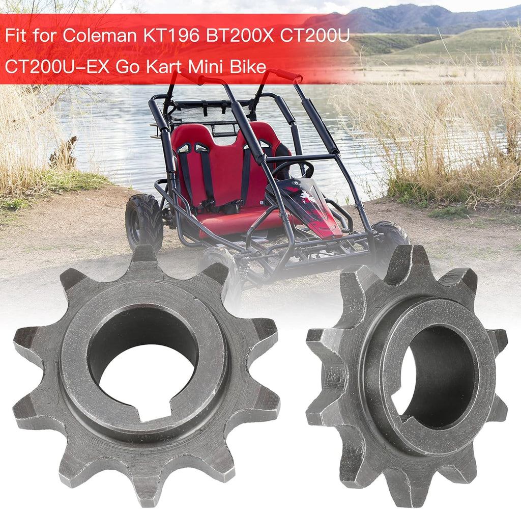 GREHUA 40 41 420 Chain Sprocket 10 Tooth 5/8" Bore 3/16" Keyway for Coleman CT200U BT200X CT200U-EX KT196 CK196 212cc 196cc 5.5hp 6.5hp 200cc Mini Bike Go Kart 20/30 Series Torque Converter Parts
