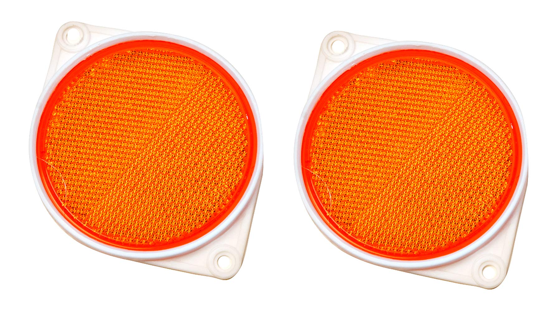 Hy-Ko Carded Reflectors, High Visibility Light Reflective Markers for Driveway, Mailbox Post, Garbage Cans, & More, Night Driving Safety Tools for Home