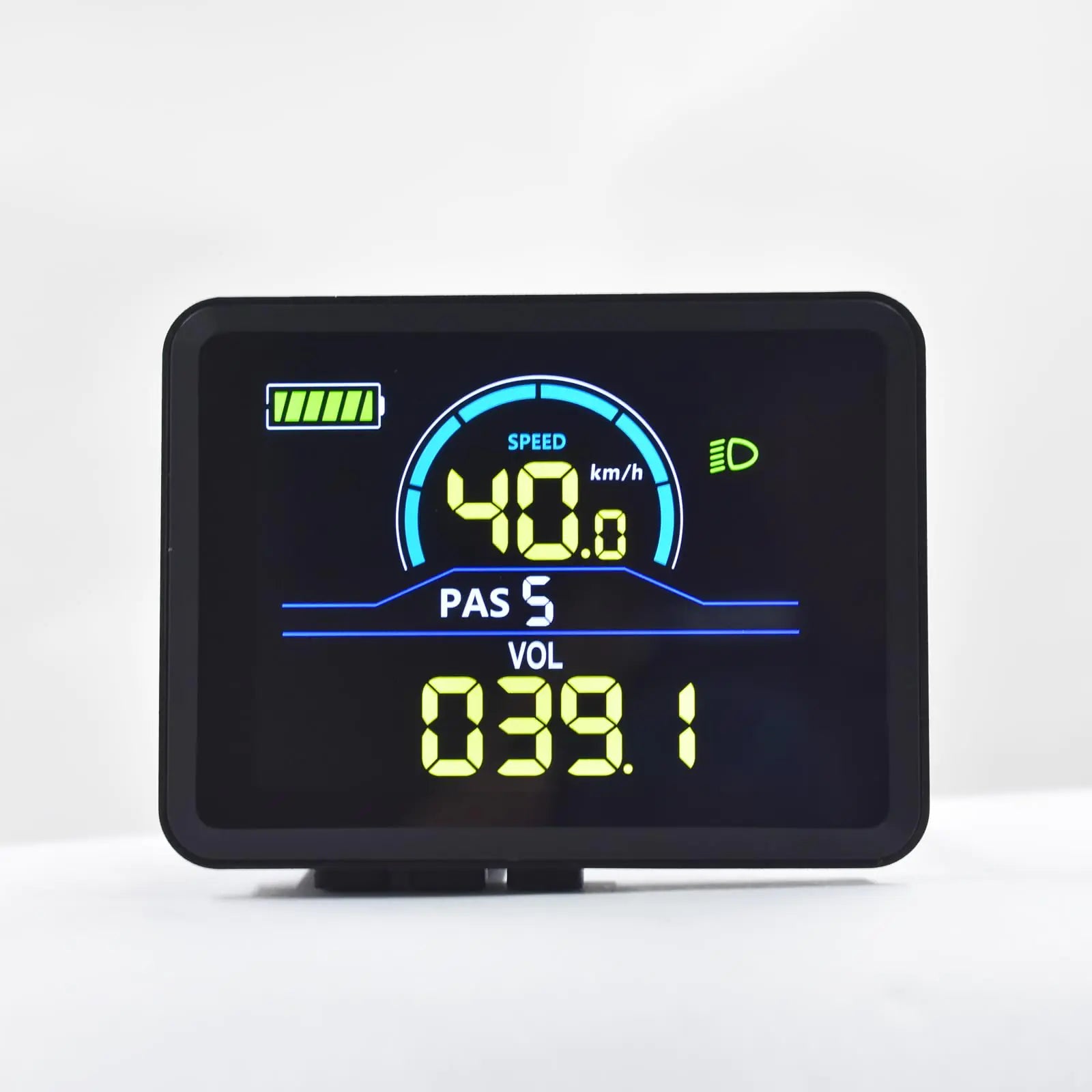 Pantalla izquierda para bicicleta eléctrica Mcezdy con protocolo UART n.° 2, 24 V-60 V, ABS, pantalla LCD a todo color para enriquecer tu experiencia ciclista.