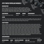 Premium 20 Inch Chainsaw Chain 3/8" Pitch .063" Gauge 72 DL - Fits Husqvarna 480, 465 (Rancher), 570XP, 575XP, 576XP, STIHL and More - 203ATMD009, 75LPX072G, 75EXL072G, 75EXJ072G (3 Chains)